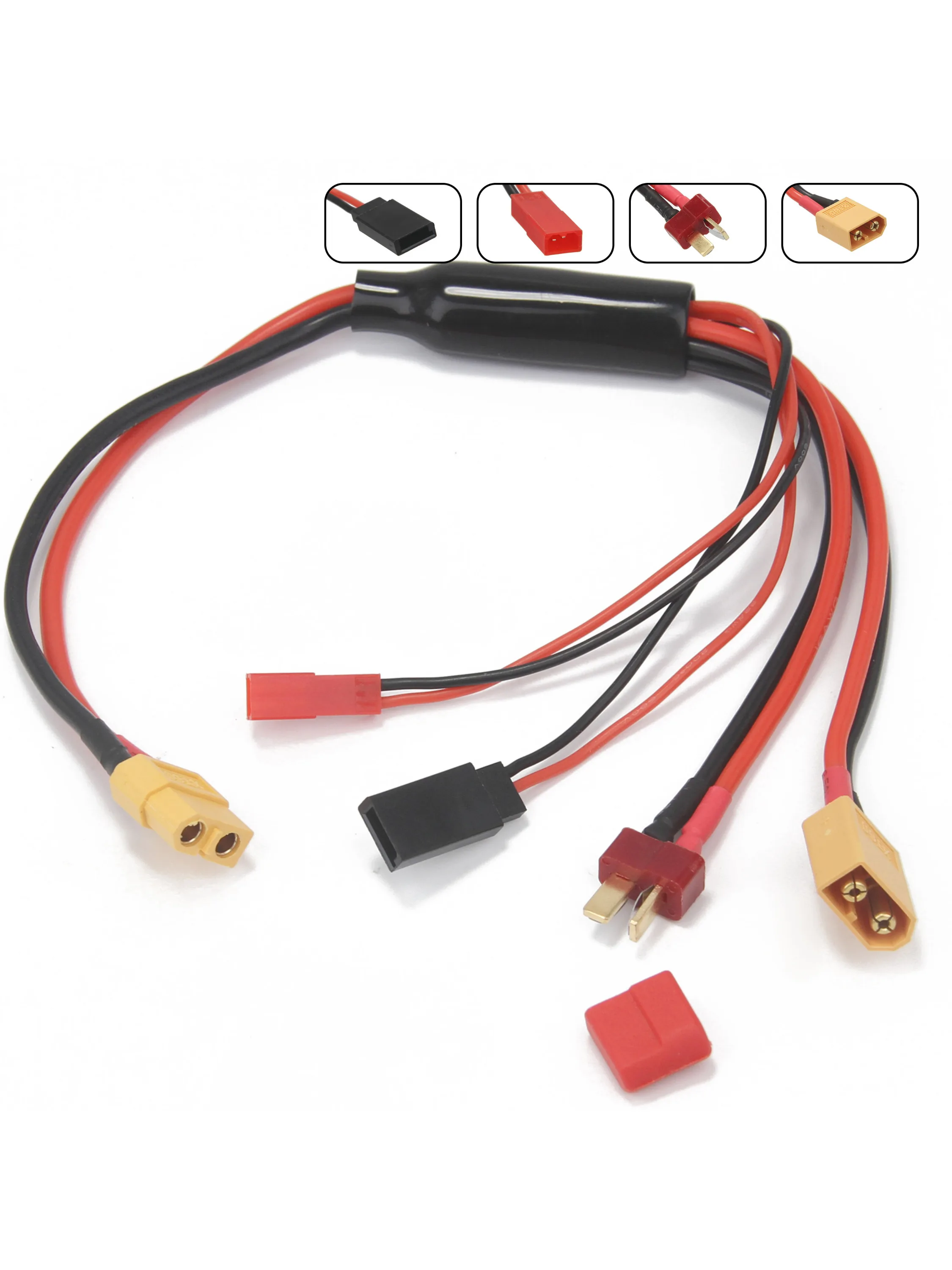 4 in 1 30 cm Multi Lipo Batterie Adapter Ladegerät Konverter Kabel T/XT60/JST/FUTABA Stecker für IMAX B6 B6AC RC Modell Auto Teil Spielzeug