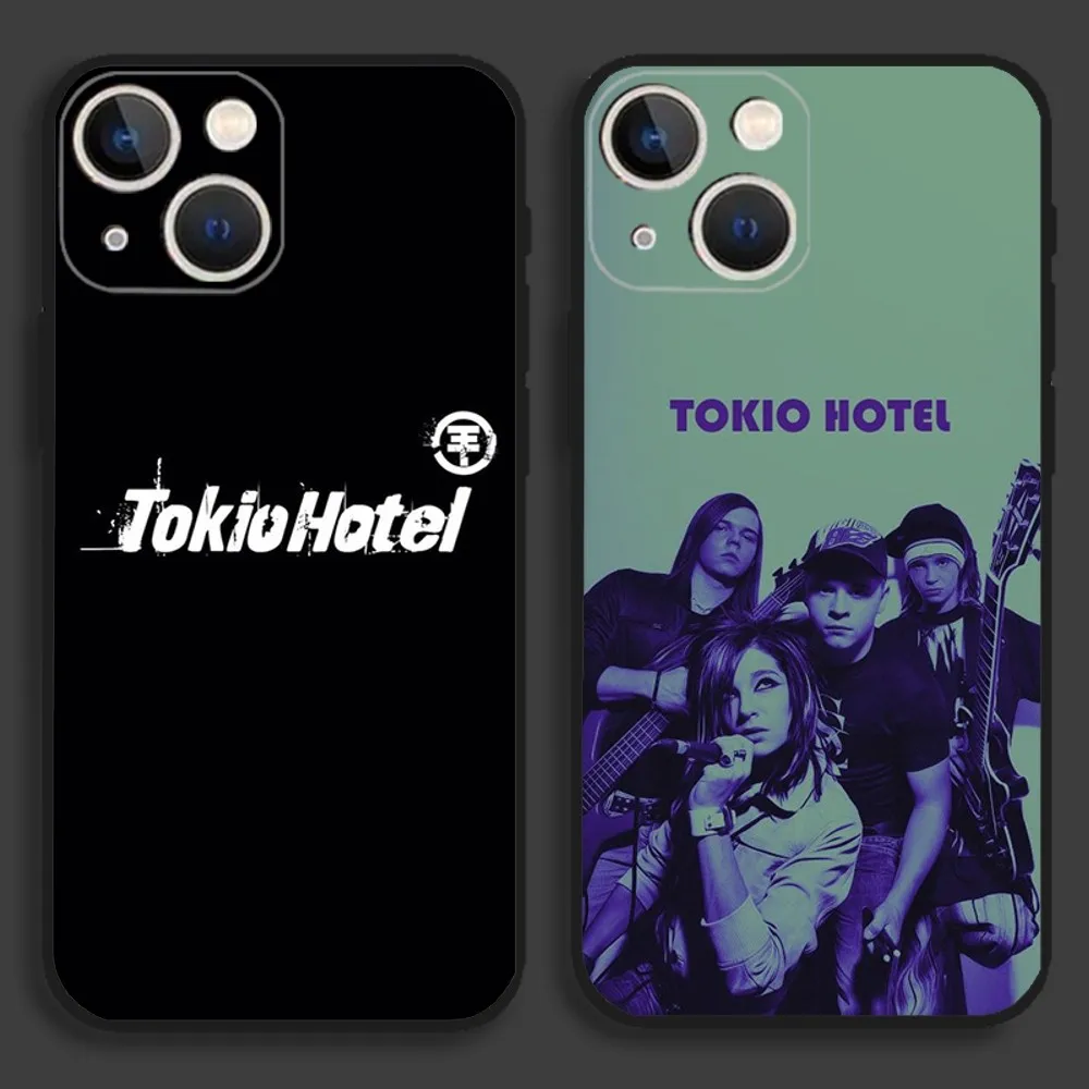 Band T-Tokio Hotel Phone Case For iPhone15,14,13,12,11,Pro,Max,Plus,Mini,X,XS,XR,8,7,6,S,Plus,SE Soft Black Case