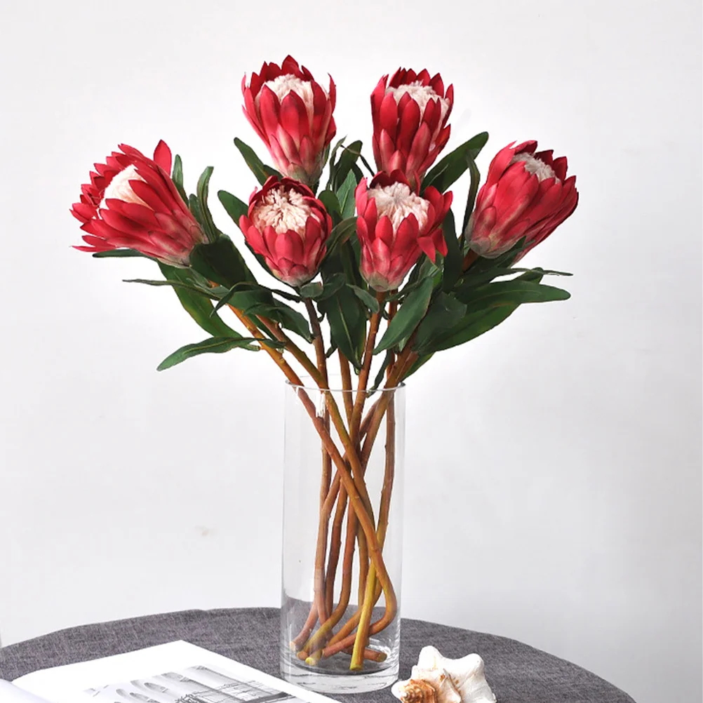 

Simulation Princess Flowers Artificial Fake Flower Bouquet for Home Wedding Decor Vase Arrangement Living Room Office Party DIY