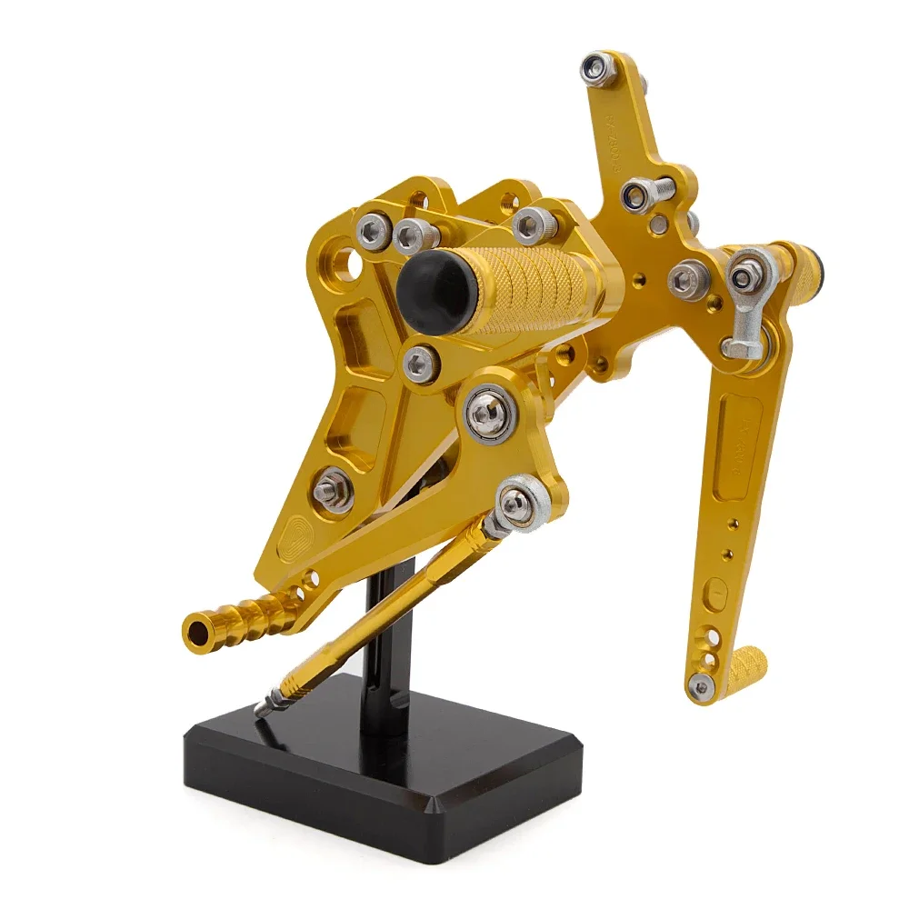 CNC Aluminum Sportbike Rearset Rear Set Foot Pegs Adjustable Pedal Footrest Fit for Kawasaki Z800 view 2