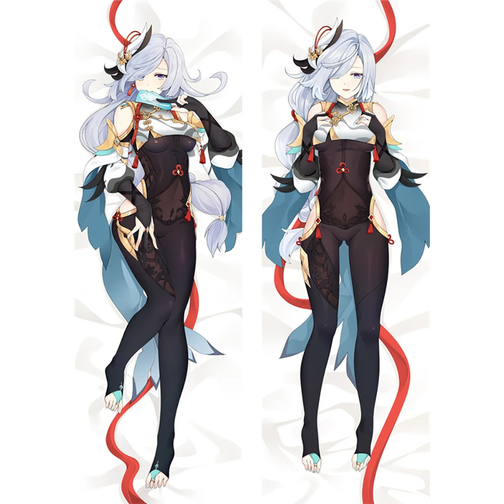 

Genshin Impact Shenhe Dakimakura Hing Full Body Pillowcase Anime Cosplay Pillow Case Cover Otaku Room Decorative