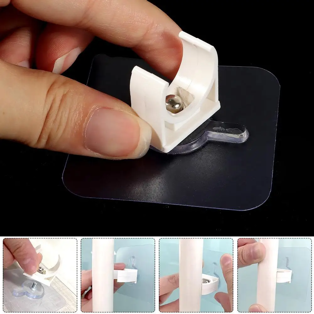 1/5Pcs Punch-free Self-adhesive Pipe Clamp Garden Irrigation Aquarium Fish Tank Water Tube Holder Watering Adapter