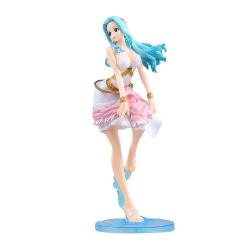 23CM One Piece GK Nefeltari Vivi Figurka Anime Modny Trend Seria Sexy Piękność Dziewczyna Statuetka Figurka Kolekcjonerski Model Zabawki
