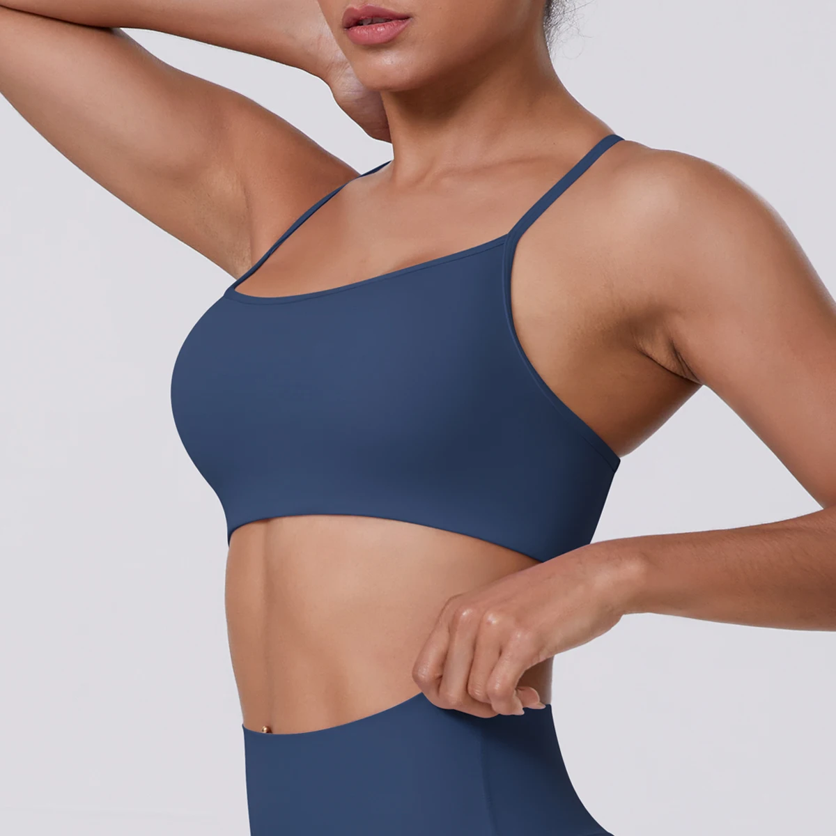 Sport-BH Nahtloses Yoga-Top Damen Fitness-Artikel Gym Active Wear Back Cross Workout Push-up Fitness Laufunterwäsche – Detail 25