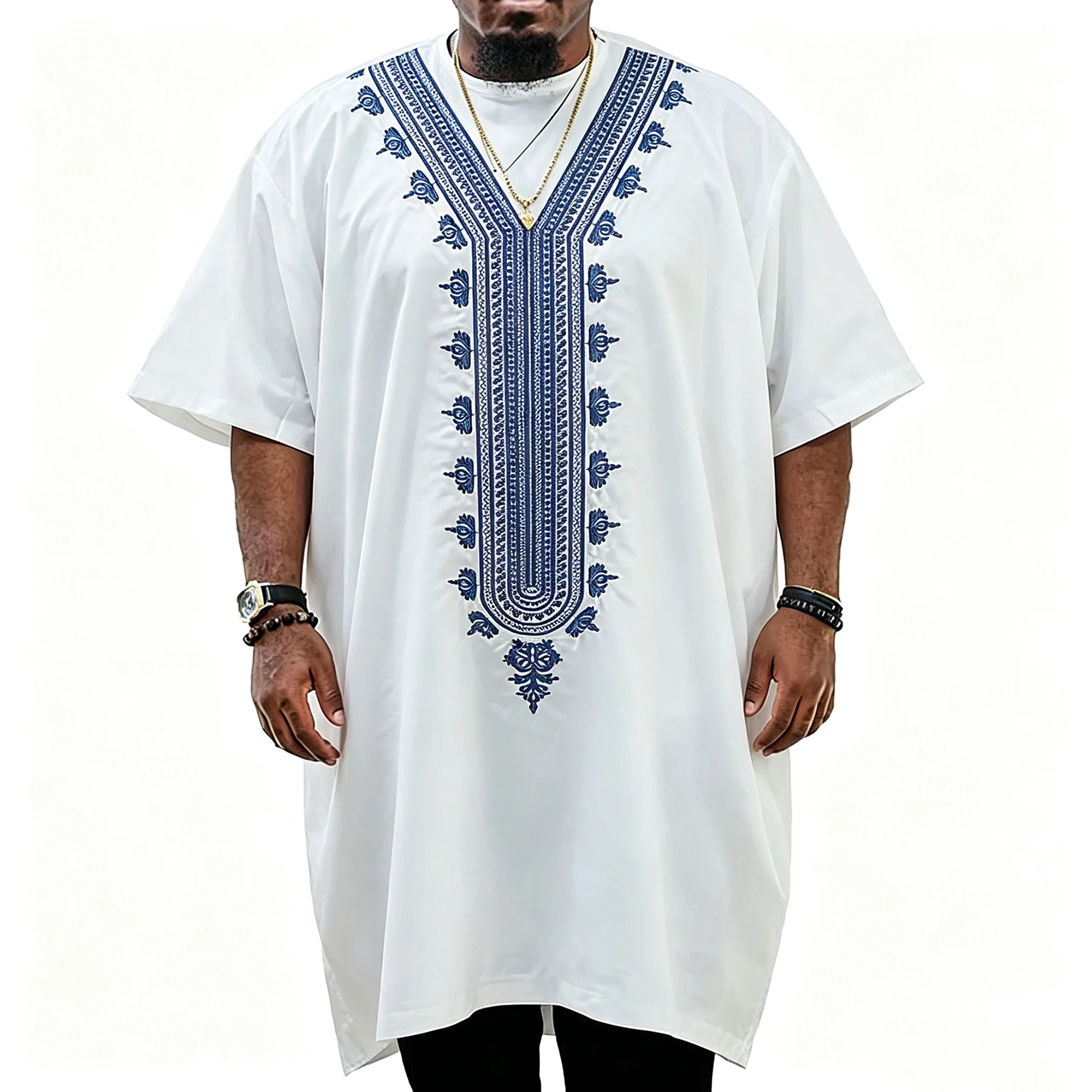traditional long dress shirts fashion africa clothing dashiki robe africaine embroidery muslim african dresses for men 2026