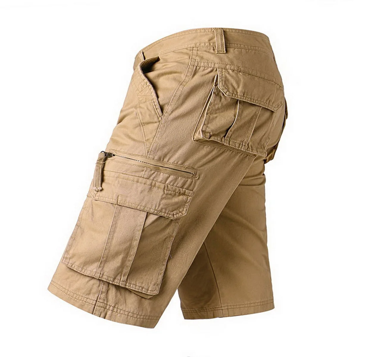 

2022 Summer New Cotton Cargo Shorts Men Casual Multi-Pocket Military Shorts Pants Loose Work Army Tactical Shorts Men No belt