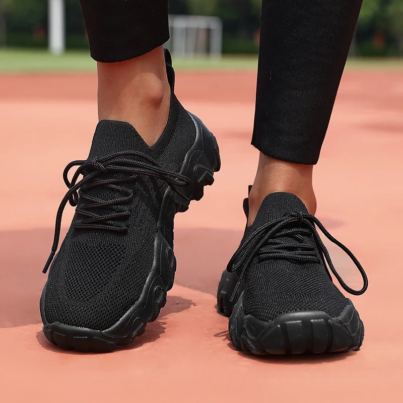 Women Shoes Comfortable Casual Sports Shoes Spring Height Increasing Outdoor Mesh Solid Color Breathable Flat Shoes for Students