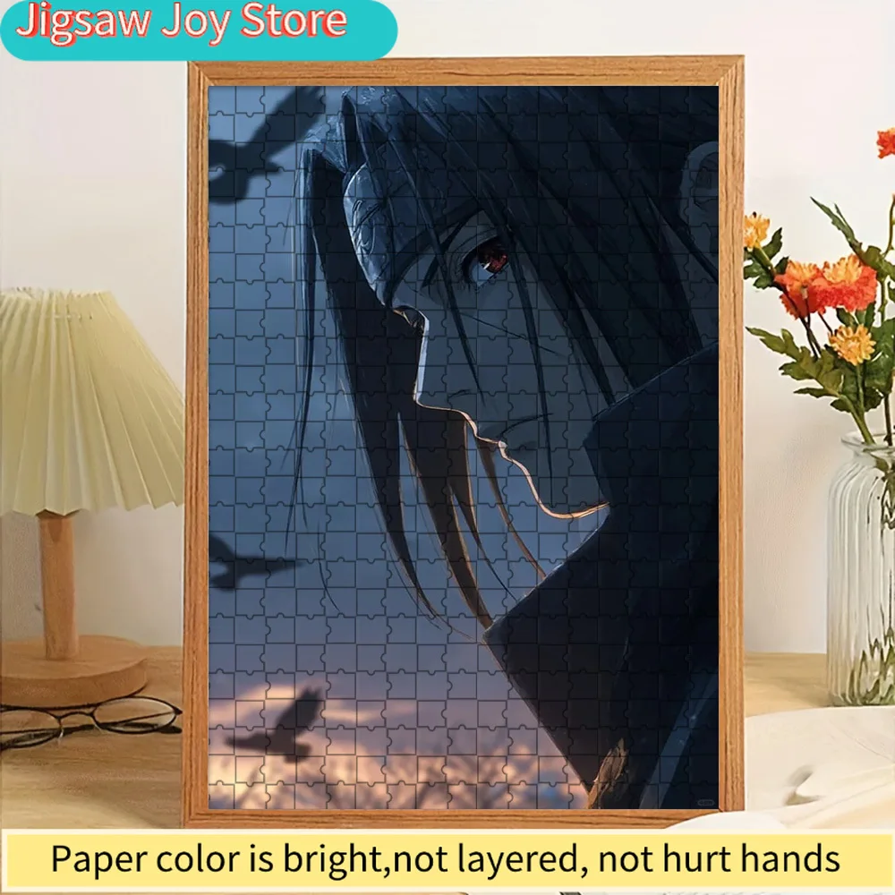 

Аниме-пазл «Наруто: Итачи Учиха» с видом сбоку, с изображением воронов и сумеречного неба, премиум-качество, яркий принт высокой четкости, гладкая бумага.