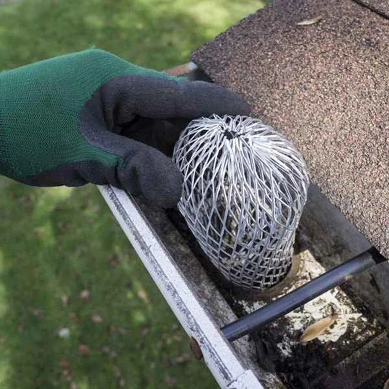 Confezione da 6 protezioni per grondaie, filtro in alluminio espandibile da 3 pollici, protezione per grondaia, per fermare le foglie di blocco