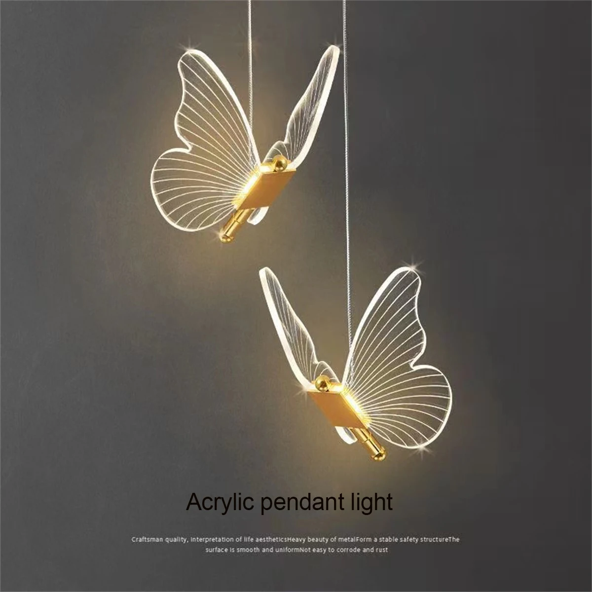 nordic butterfly led pendant lamp cabeceira escada quarto pendurado lampadas para teto arte iluminacao interior luminaria 01