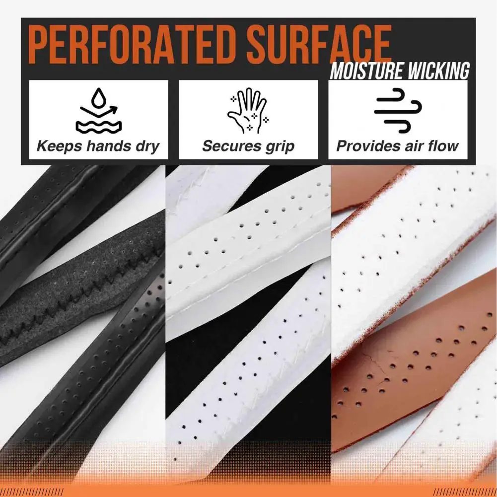 Cinta de agarre de paleta de Pickleball, transpirable, antideslizante, absorbente de golpes, suave, envoltura de sobregrip para raqueta, accesorios