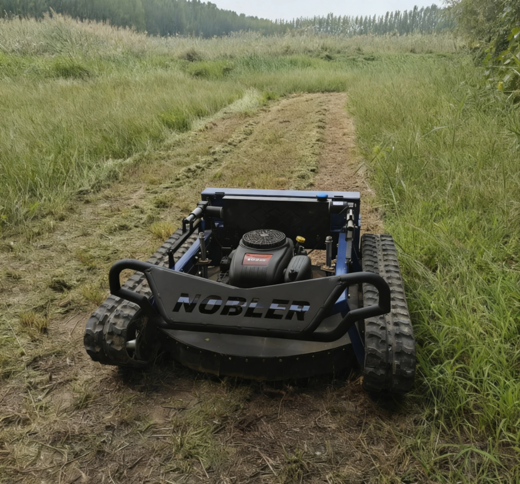 전지형 탱크 트랙 산업용 4행정 가솔린/608CC 엔진 제설기 제어 잔디깎이 200m 범위