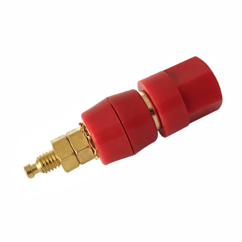 Musical Sound Gold Plated Amplifier Speaker Terminal Binding Post For 4MM Banana Plugs Hifi Audio Speaker Adapter Socket