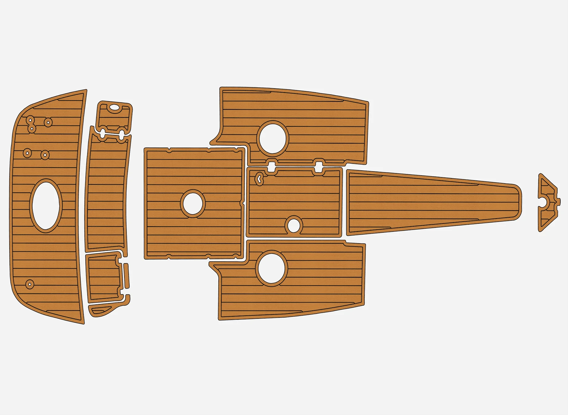 

2002 Crownline 225 BR 1/4 дюйма, 6 мм, пена EVA, Нескользящий ПВХ, настил из тикового дерева, морской коврик,...ek, водный ковер, морской пол
