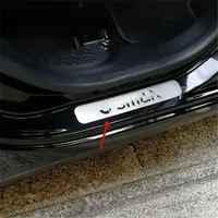 For Mercedes-Benz Smart Ultra-thin stainless steel car threshold guard plate Welcome pedal protection car accessories
