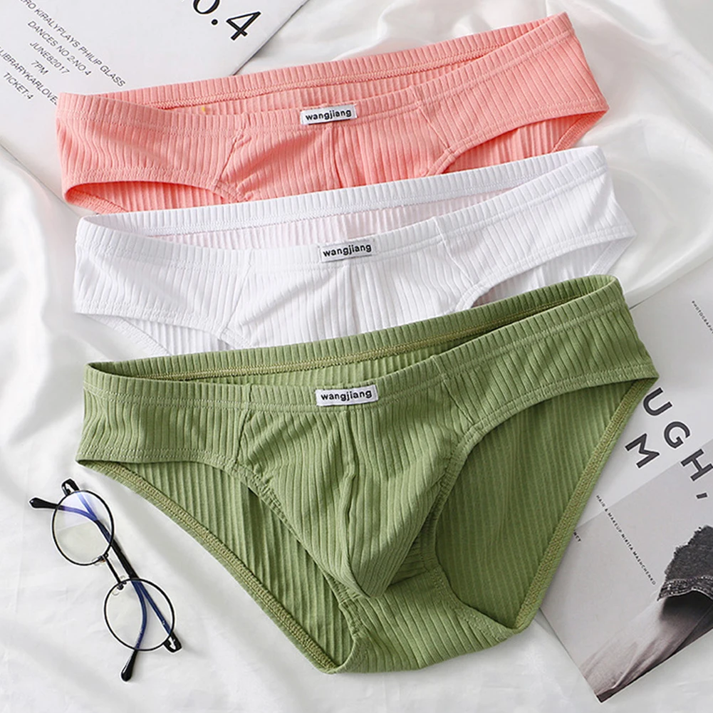 

Underpants Underwear Bikini Briefs Low Waist Ribbing Sexy Lingerie Solid Color Cotton Comfy Fashion Hot Practical