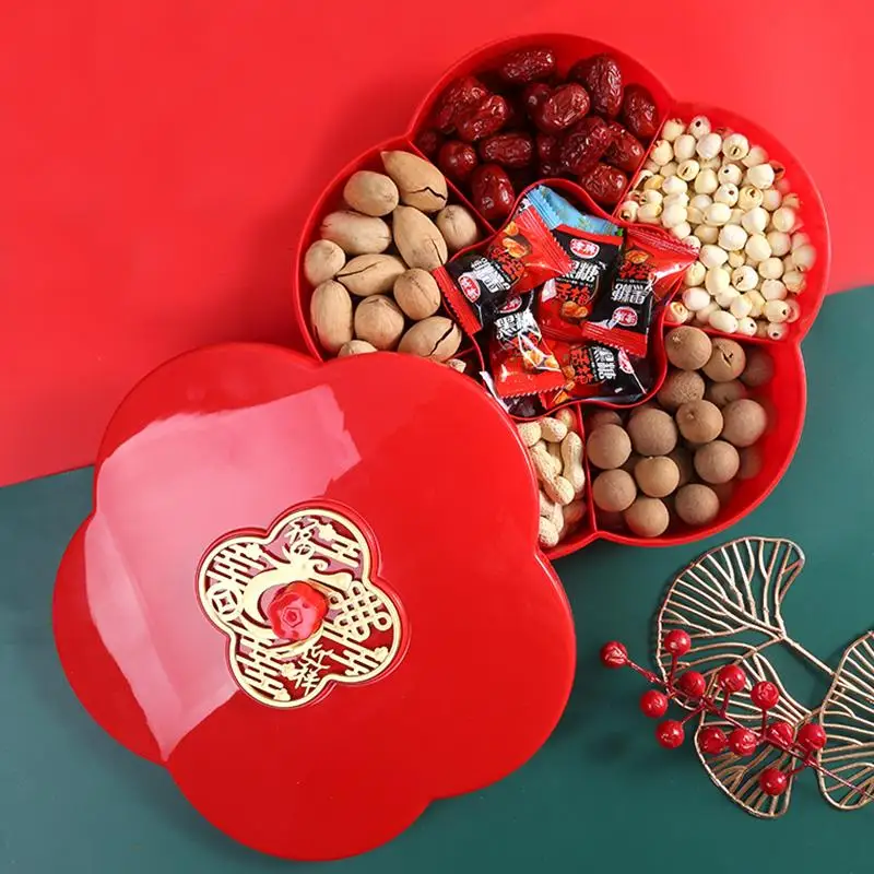 

Новогодняя коробка для конфет, фруктовница, поднос для гостиной, коробка для чайного столика, тарелка для сухофруктов, корзина для тыквенных семечек и орехов, пластиковая фруктовница