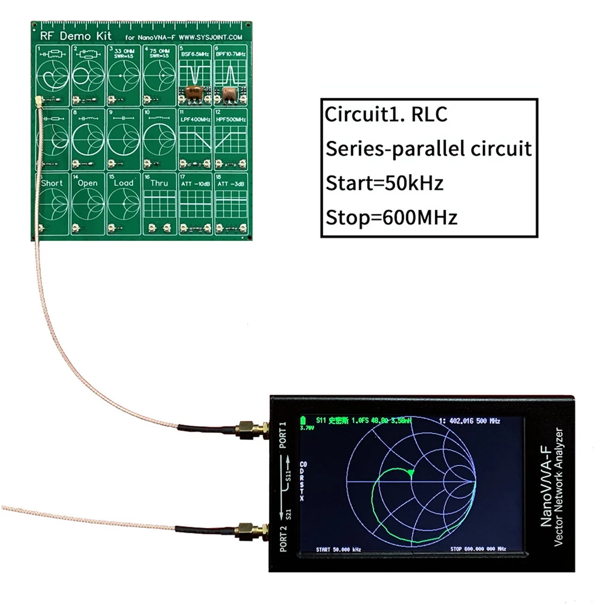 

ABIY RF Demo Kit NanoVNA-F RF Test Board HAM Vector Network Test