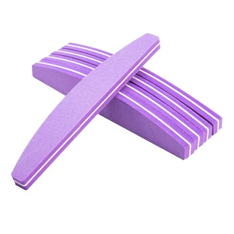 10/20pcs Professional Dual-Sided Nail File Block Colorful Sponge Nail Polish Buffing Sanding Buffer Strip for Polishing Pedicure