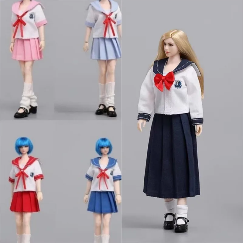 

CDTOYS CD047 1/12 Scale Female Soldier Sailor Uniform Jk Student Set Clothes Outfit Model for 6'' Toy Figures Body