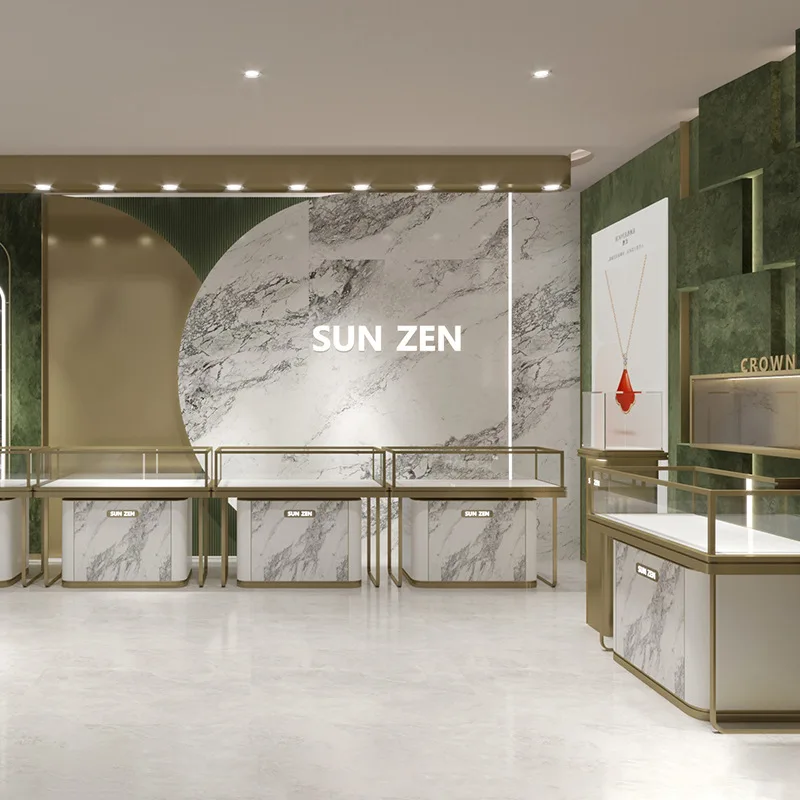 Customized.Jewelry Showcase Ornament Jadeite Jade Display Stand Show Silver Jewelry Watch Showcase Design