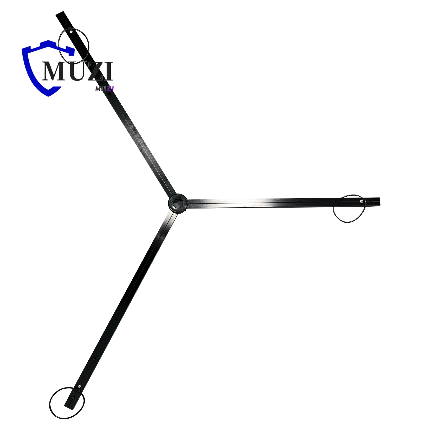 23.6 Inch 60cm Foldable Tripod Stabilizer Floor Guide with Rubber O-Rings Foldable Surveying Tripod Prism Pole for Total Station