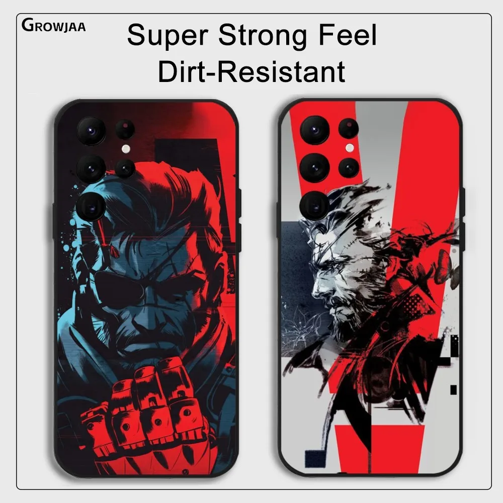 Metal G-Gear Solid M-MGS Phone Case for Samsung Galaxy S24 Ultra S22 S23 Ultra S21 S20 5G Protective Silicone TPU Funda