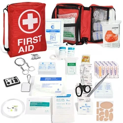 200 professional first aid kits for home, workplace: plus emergency medical supplies for camping, hunting, outdoor hiking surviv