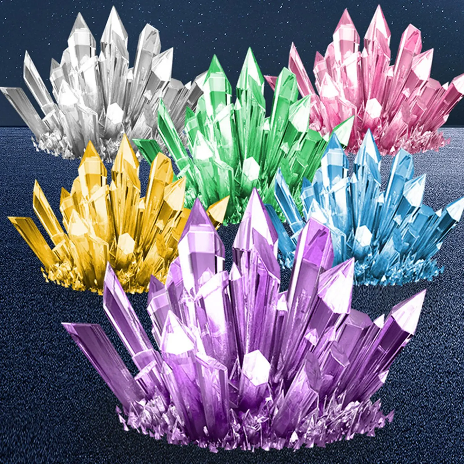 Crystal Growing Science Kit for Children Age 8 Biology Chemistry Set with Alum Powder and Manual