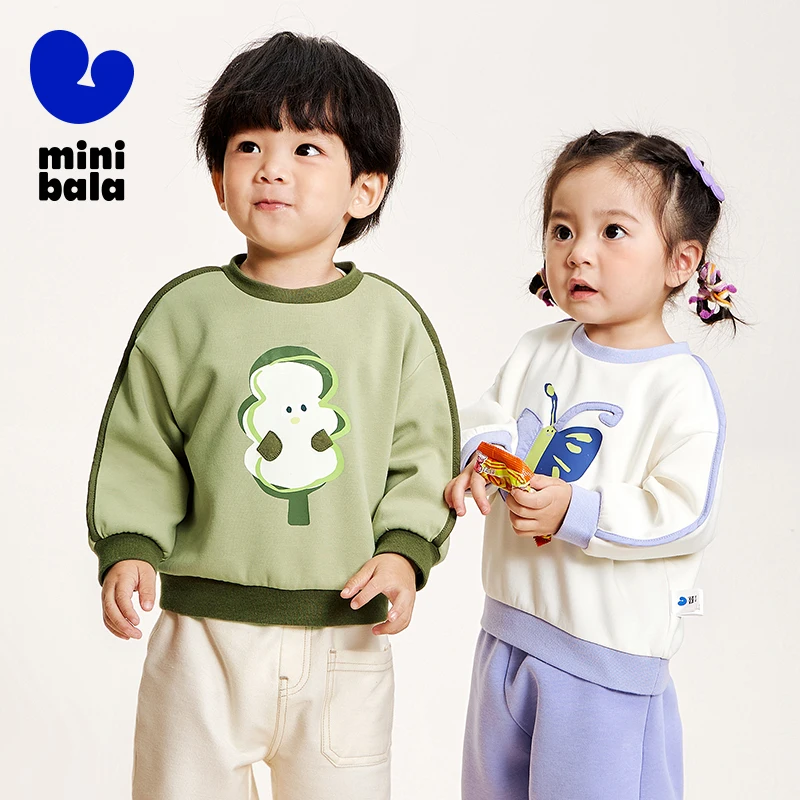 

Mini Bala Long Sleeve Sweater Unisex Children Long Sleeve Sweater Spring Fashionable Cute Children Top