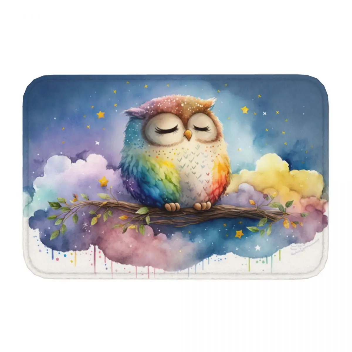 Mystical Night Owl Non-slip Doormat AdobeStock_575779459_Preview Bath Kitchen Mat Outdoor Carpet Flannel Modern Decor