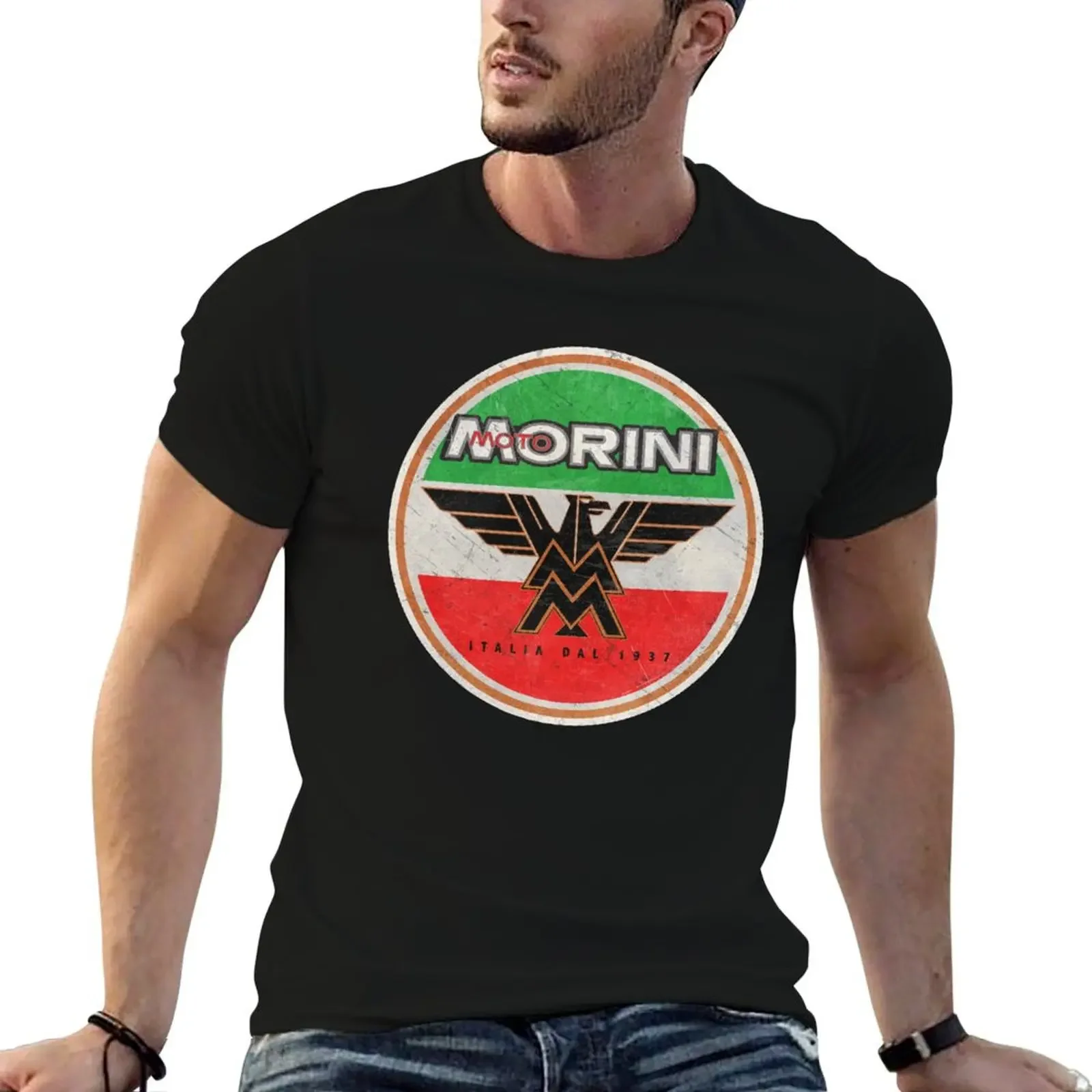 

Moto Morini. Retro Badge T-Shirt animal prinfor boys designer shirts sports fans Men's t-shirt