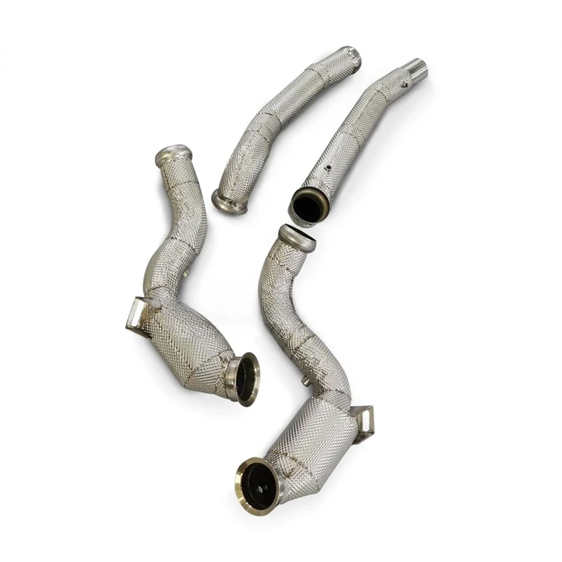 For Mercedes Benz E63 E63S GTC GT-C AMG W213 2016-2020 4.0T High quality Exhaust Downpipe Head Section Stainless Steel Exhaust