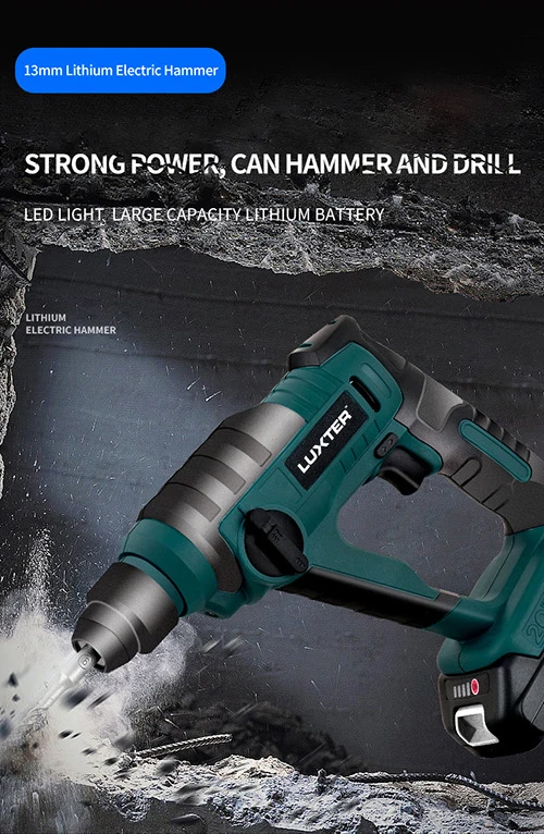 Hot Sale 20V 20MM Cordless Lithium Rotary Hammer Power Tool High Quality