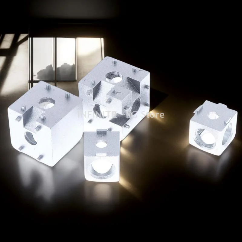 موصل زاوية مكعب من الألومنيوم الفاخر 2020 3030، قطعة واحدة، مثالي لملامح الألومنيوم #5