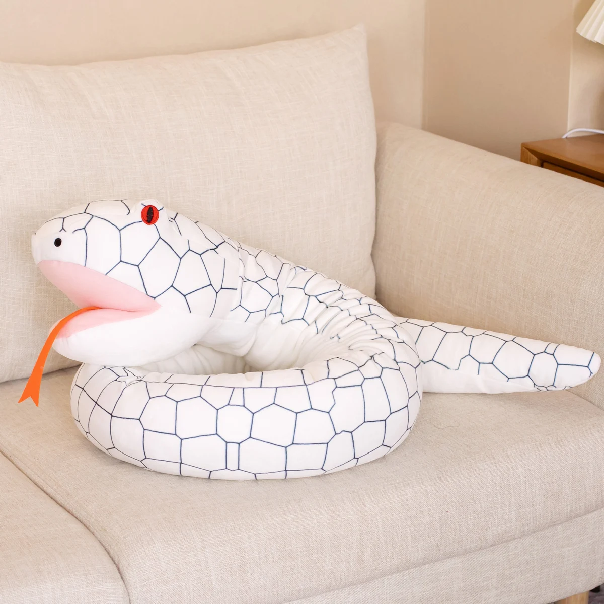 親子の交流、蛇のハンドパペットパーティー、誕生日プレゼントに最適な、可愛くて柔らかくキュートな蛇のぬいぐるみです。