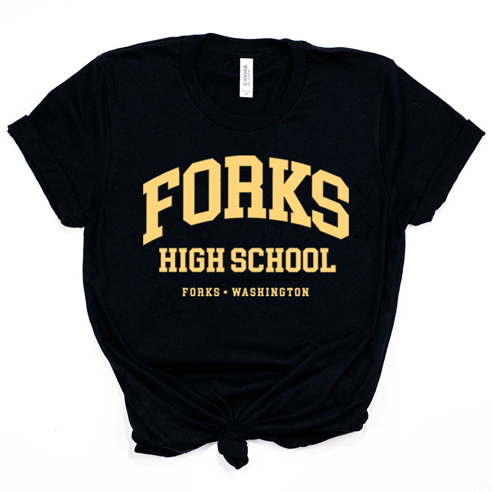 City of Forks T Shirt Twilight Inspired Tee Hoa Hoa Hoa Season Shirt Vampire Shirts Harajuku Streetwear Women Top Twilight Merch
