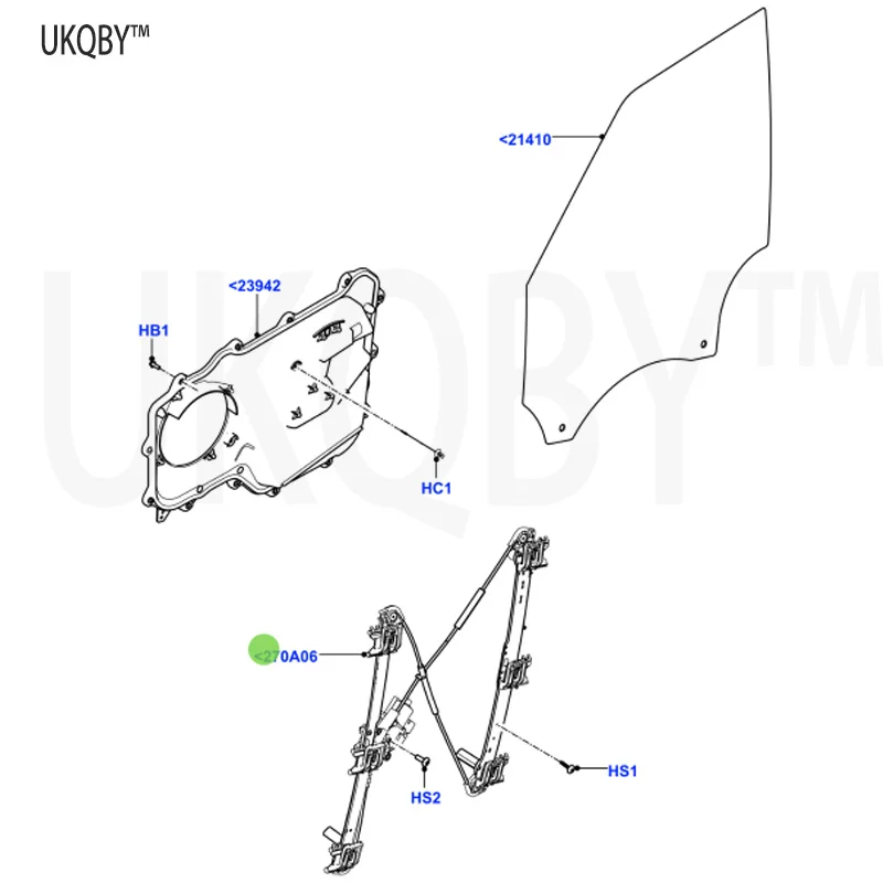 La nd Ro ve r 5th Ge ne ra ti on Di sc ov er y 2017 Lift Assembly - WindowLR083211 LR083210 LR153953 LR153954