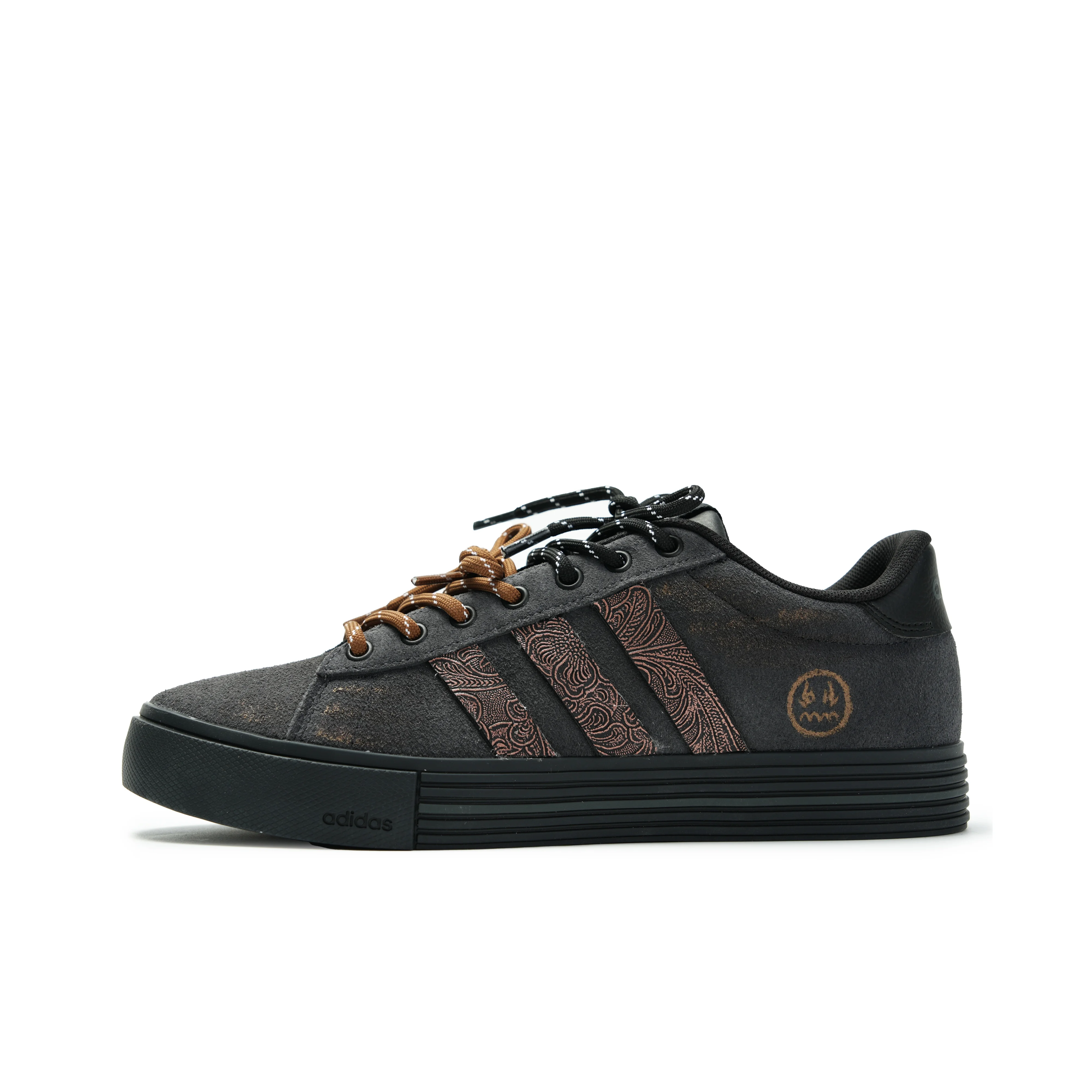 Adidas Daily 4.0 Abrasion Resistant Low top Skateboard Shoes Unisex Black JI4355(Team2058- S-BOX)