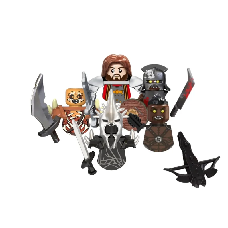 Medieval Knight Figures Toy Soldier TV6401TV6402TV6409TV5018ORCS ARAGORN Warrior Model Bricks Bricks Ornaments Gifts