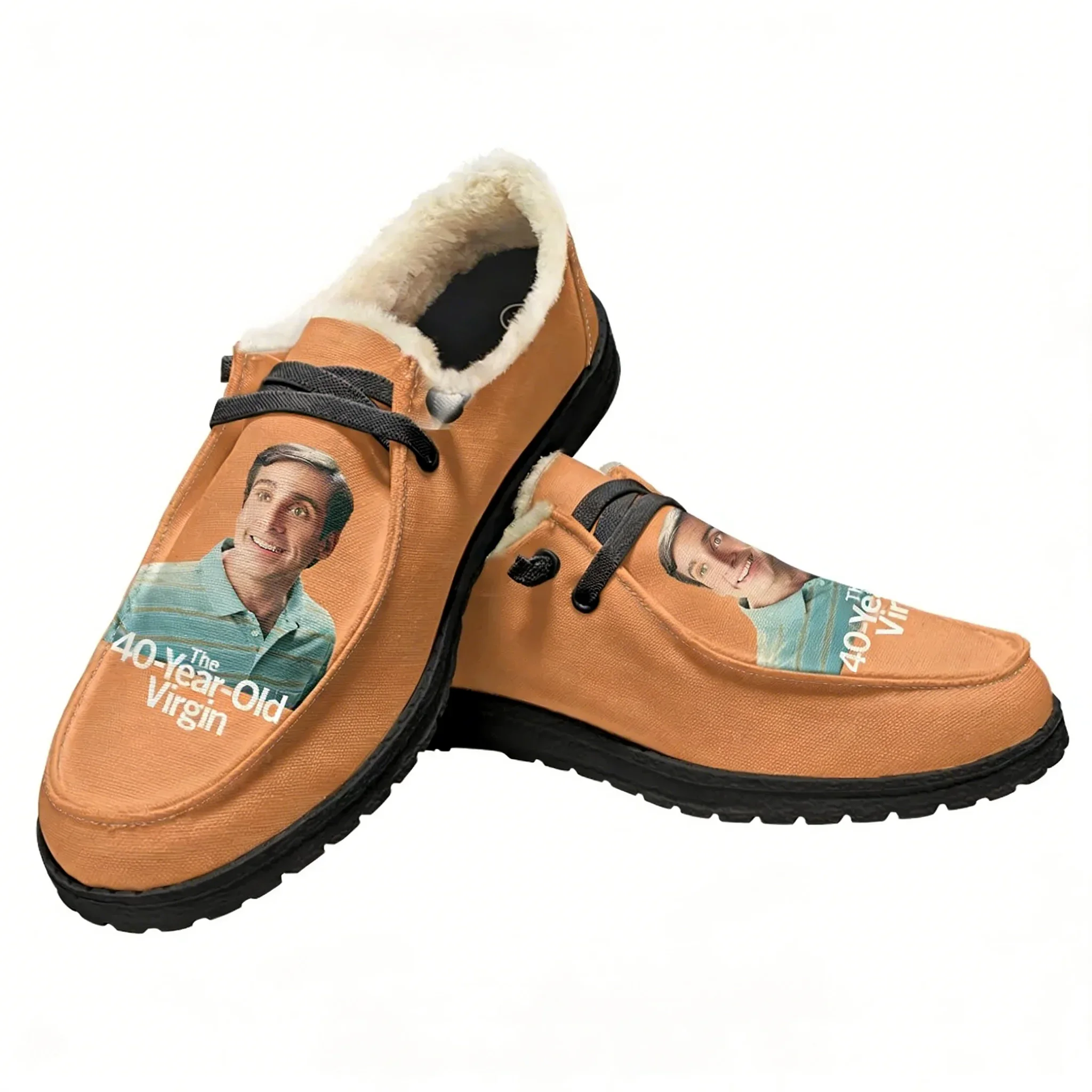 

Теплые бархатные тапочки унисекс для дома и улицы, легкие, с индивидуальным принтом, парные, для мужчин и женщин, 40 Year Old Virgin