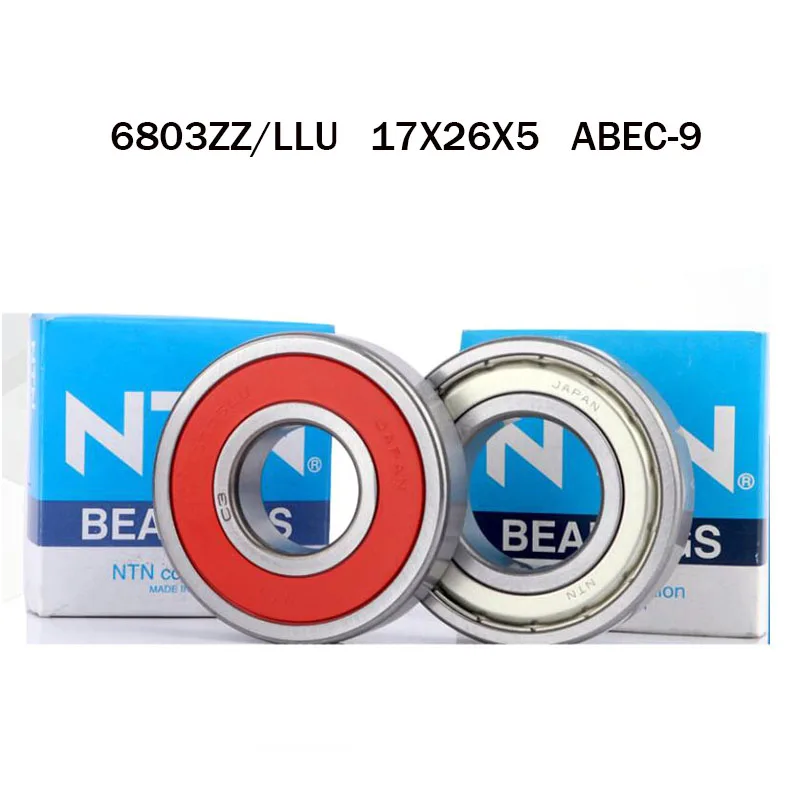 

5 шт оригинальные NTN подшипники 6803ZZ 6803LLU abc -9 шаровые подшипники 17X26X5MM HIGH SPEED DEEP GROOVE 6803 RODAMIENTO