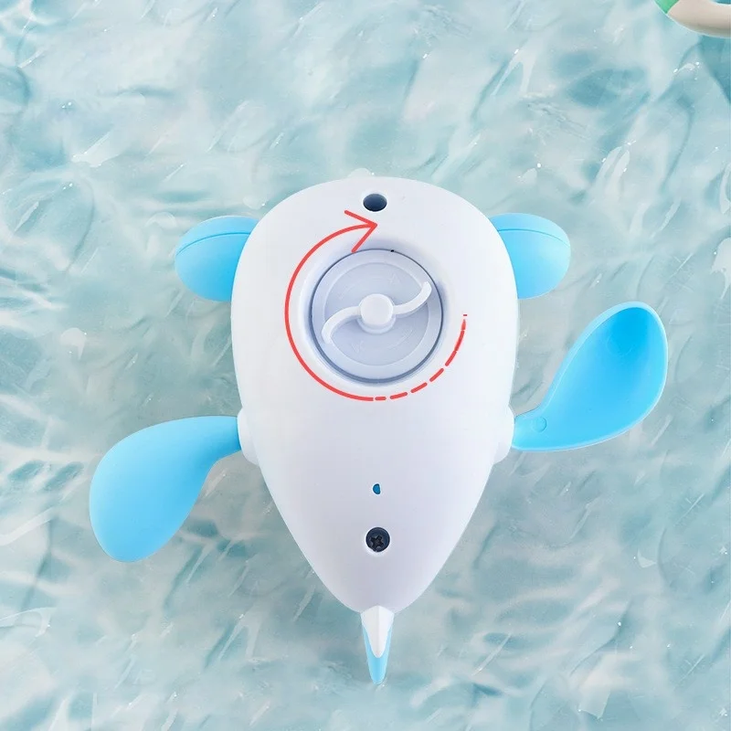 Bath Toys Animal Series Shark Swimming Crocodile Baby Playing Water Little Duck Little Turtle Spring 6cm