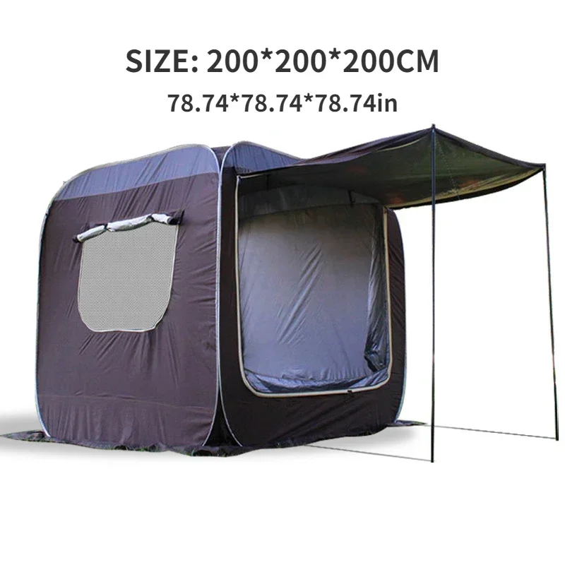 YOUSKY Outdoor Car Rear Tent SUV Extension Camping Tent with Anti-Mosquito Sunshade Self-Driving Camping Canopy Awning Tent