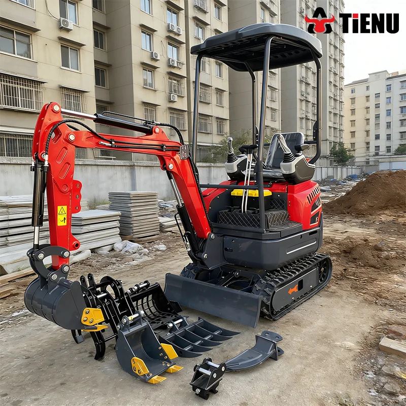 Mini-excavatrice à succès avec cabine optionnelle, moteur diesel Euro 5, certifiée EPA CE, directement de l'usine en Chine