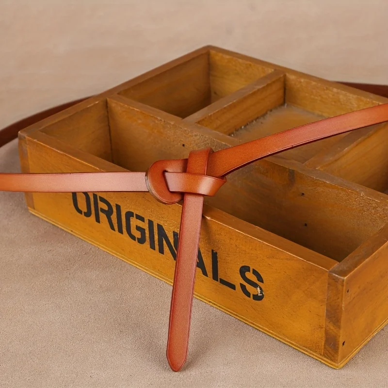 여성용 한국 스타일 얇은 벨트, 패션 매듭 스트랩, 드레스 청바지 여성 액세서리용 조절 가능한 허리띠 벨트