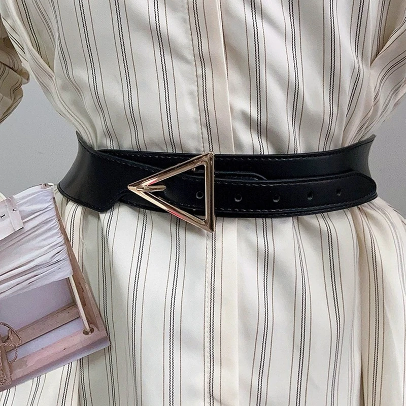 Waist belt retro Korean version of high-grade black decorative belt with casual casual dress jacket belt