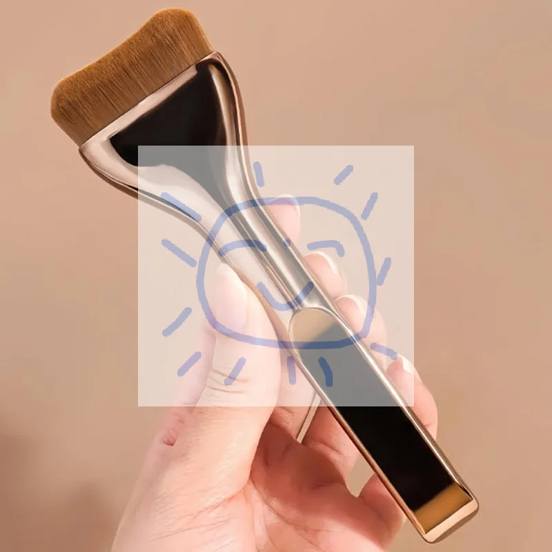 Juego de brochas de maquillaje para base, cepillo ultrafino para máscara superior para crema líquida, herramienta de belleza cosmética