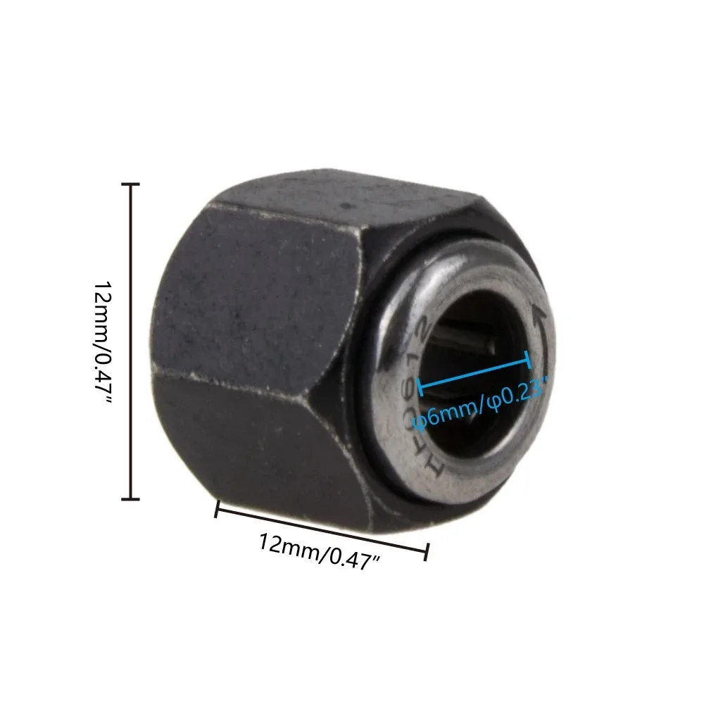 XILEZQF R025 12mm 14mm One Way Bearing Hex Nut for 1/10 HSP Nitro Engine RC Buggy Truck