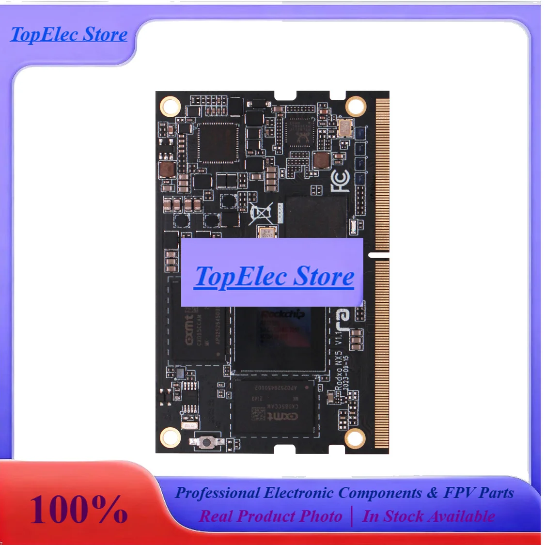 TopEsRadxa NX5 RK3588S 8-core CPU Compute Module, 8K HDMI And 260-Pin SODIMM Golden Finger Edge Connector, Single Board Computer
